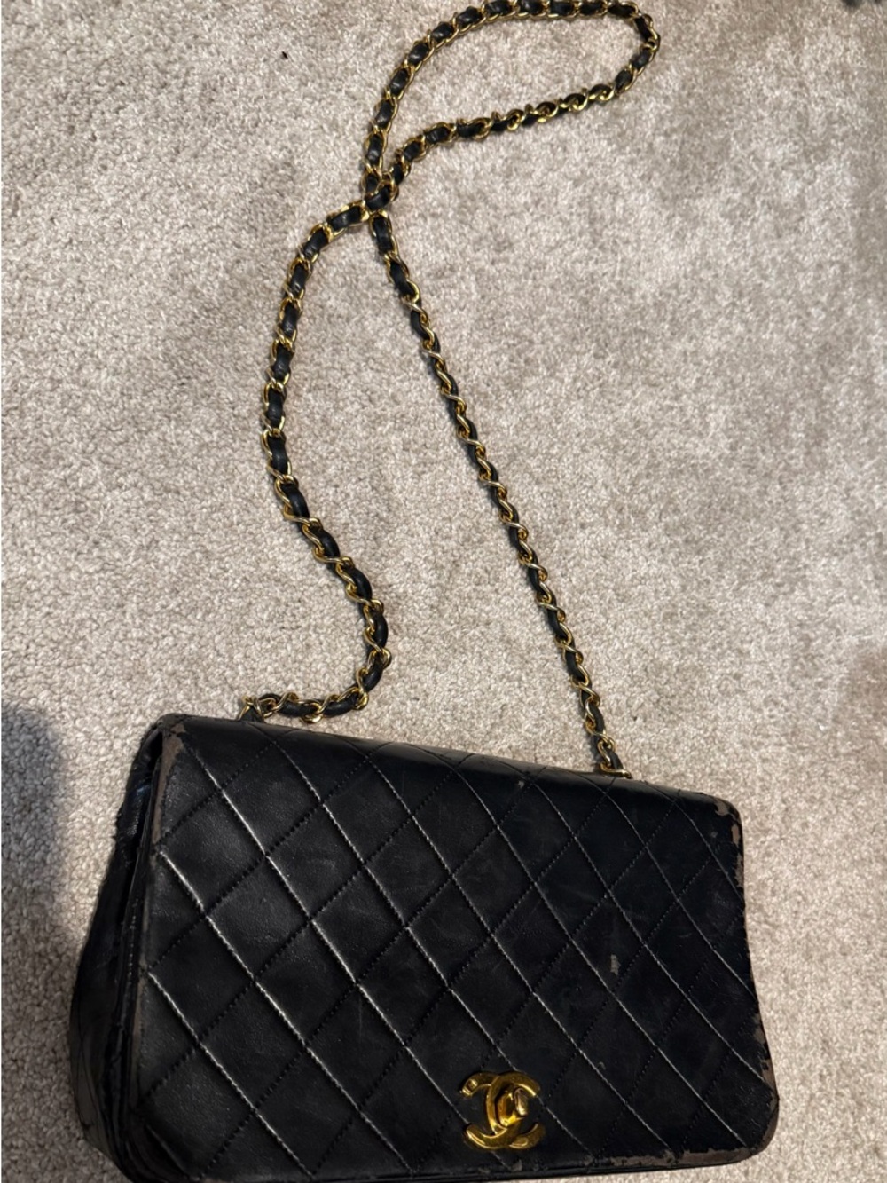 Vintage Chanel Quilted Black Leather bag - Picture 12 of 16